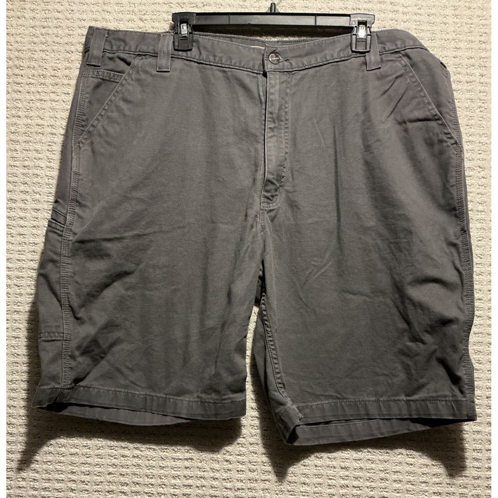 Carhartt Men's Shorts 42 Relaxed Fit Rigged Flex‎ Gray 102514-039 9" Inseam